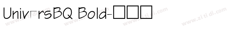 UniversBQ Bold字体转换